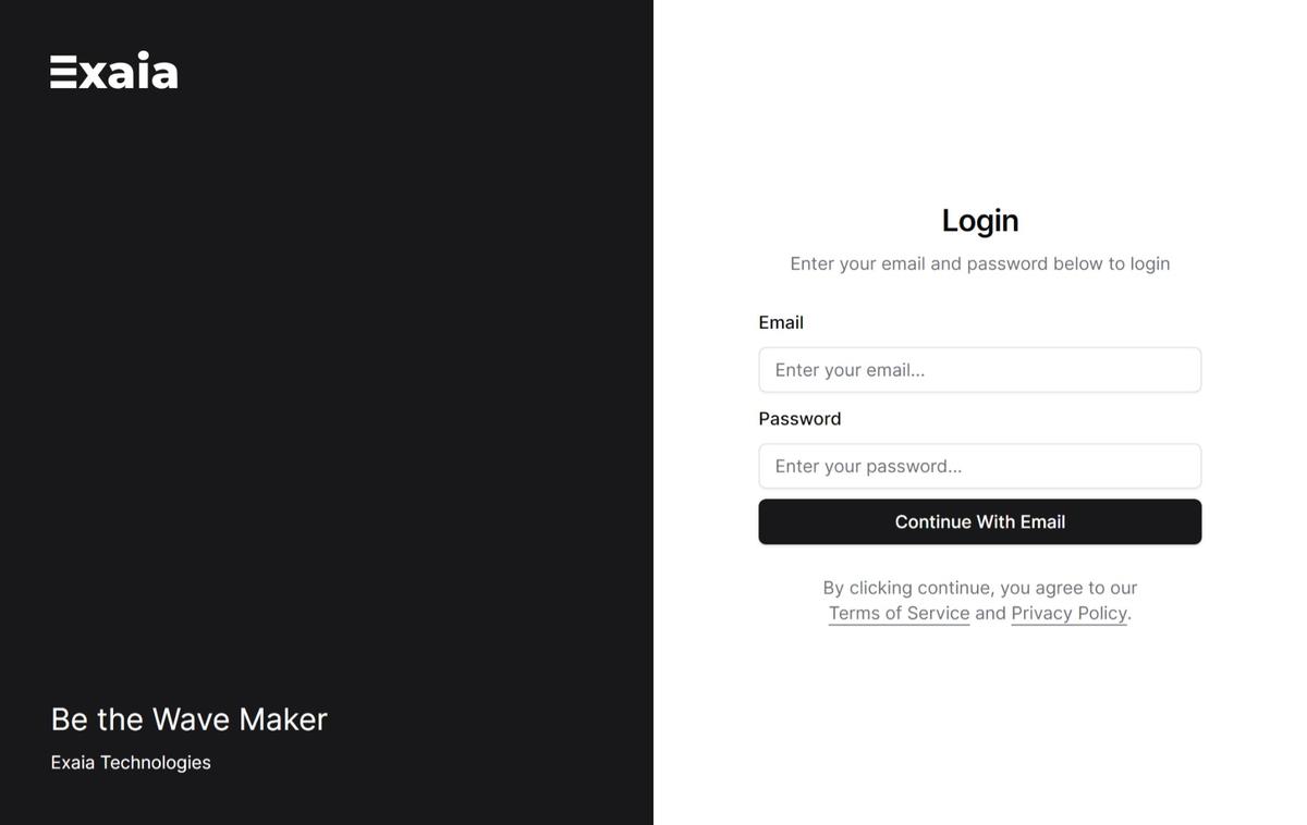 screenshot of CYMO login page